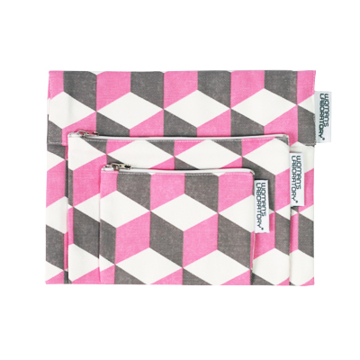 CUBE POUCH &#039;PINK&#039;큐브 파우치 &#039;핑크&#039;