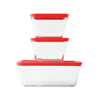 PYREX SQUARE CONTAINER파이렉스 사각 내열 밀폐용기